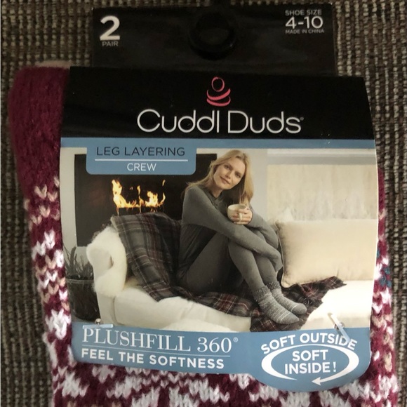 NWT Set of 2 pair of Cuddl Duds Women’s Socks - Picture 3 of 5